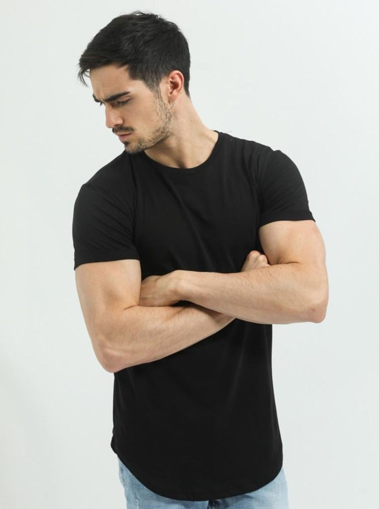 Frilivin T-shirt oversize manche courte noir homme ilannfive