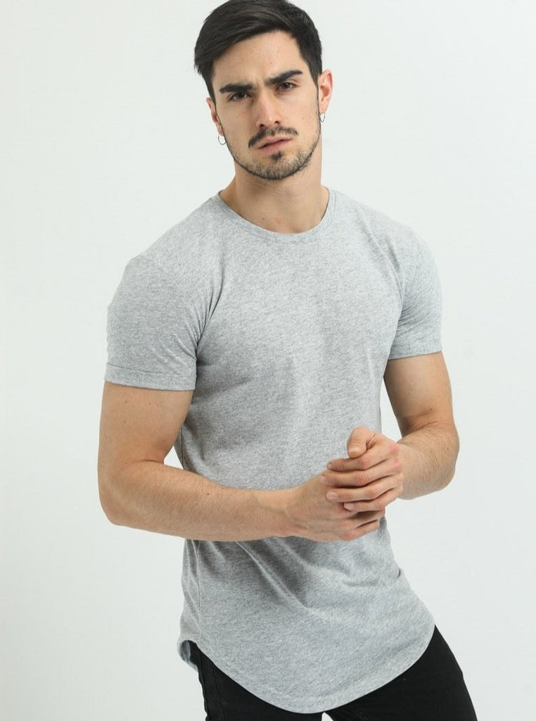 Frilivin T-shirt oversize manche courte gris clair homme ilannfive