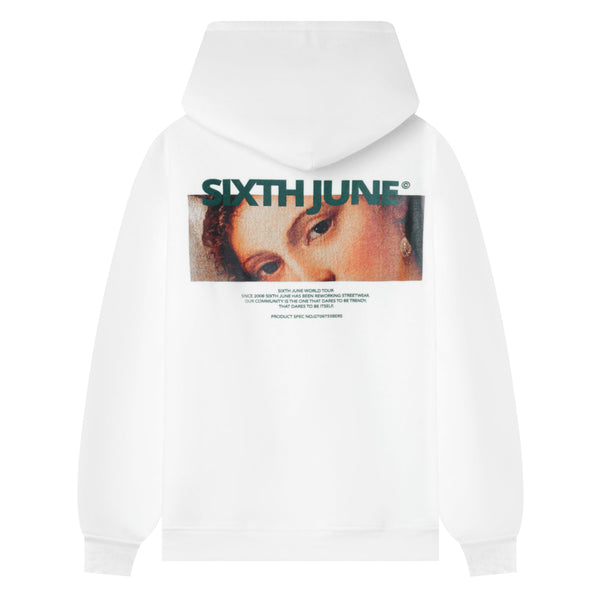 Sweat pull blanc homme sixth june