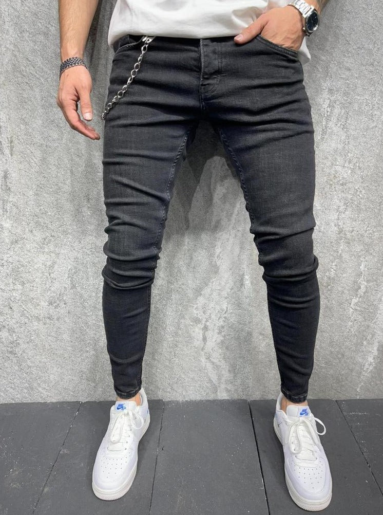 2y premium Jeans noir skinny fashion classique homme ilannfive