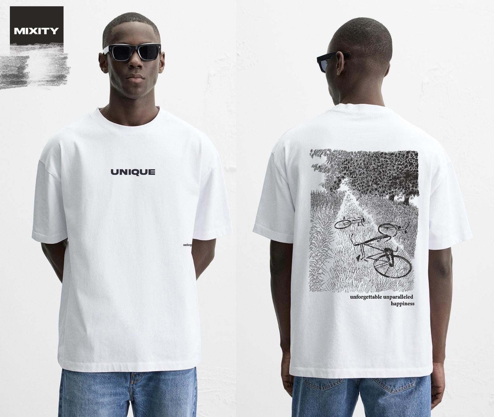 T-shirt oversize graphique