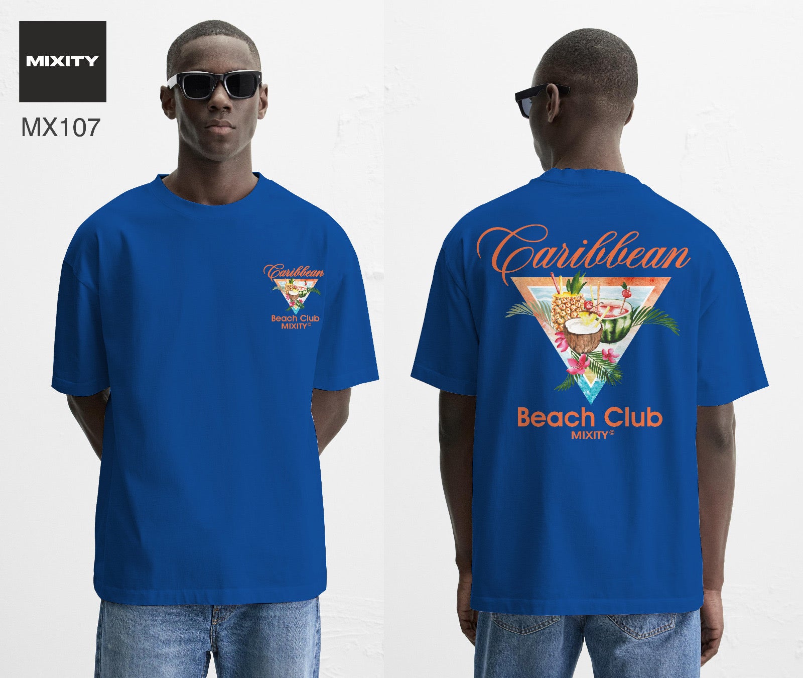 T-shirt BLEU ROI CARIBBEAN