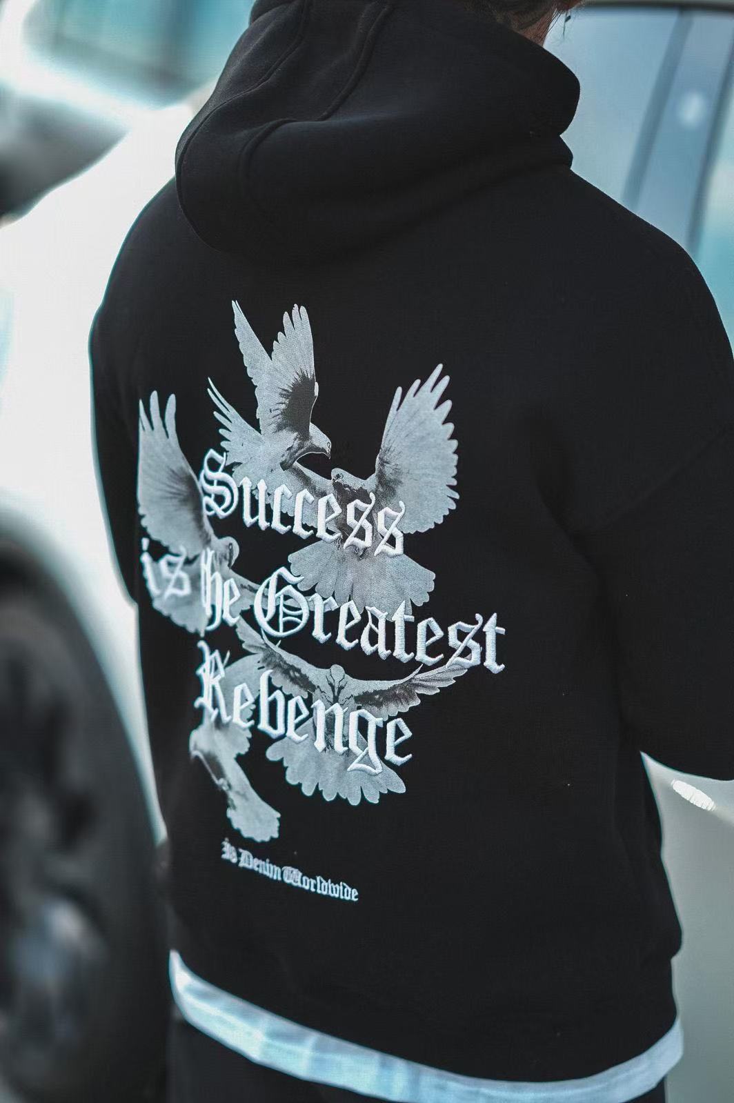 Sweat à capuche imprimé SUCESS
