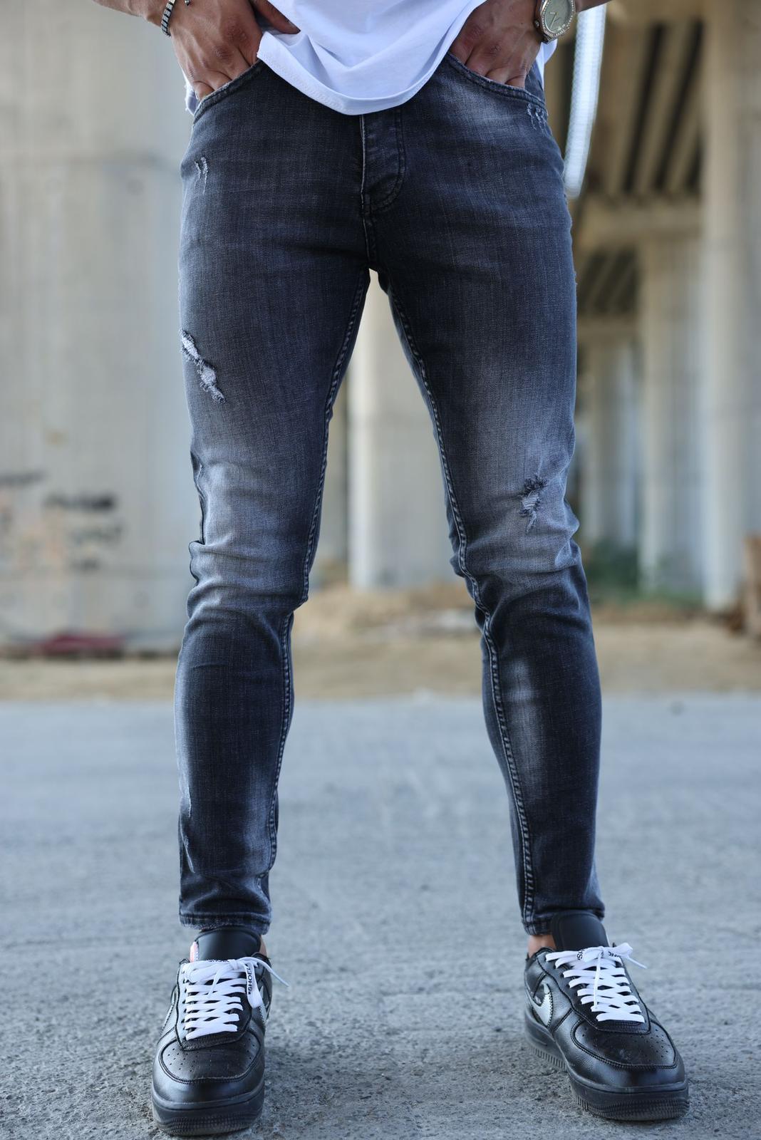 Jean gris foncé stylé homme