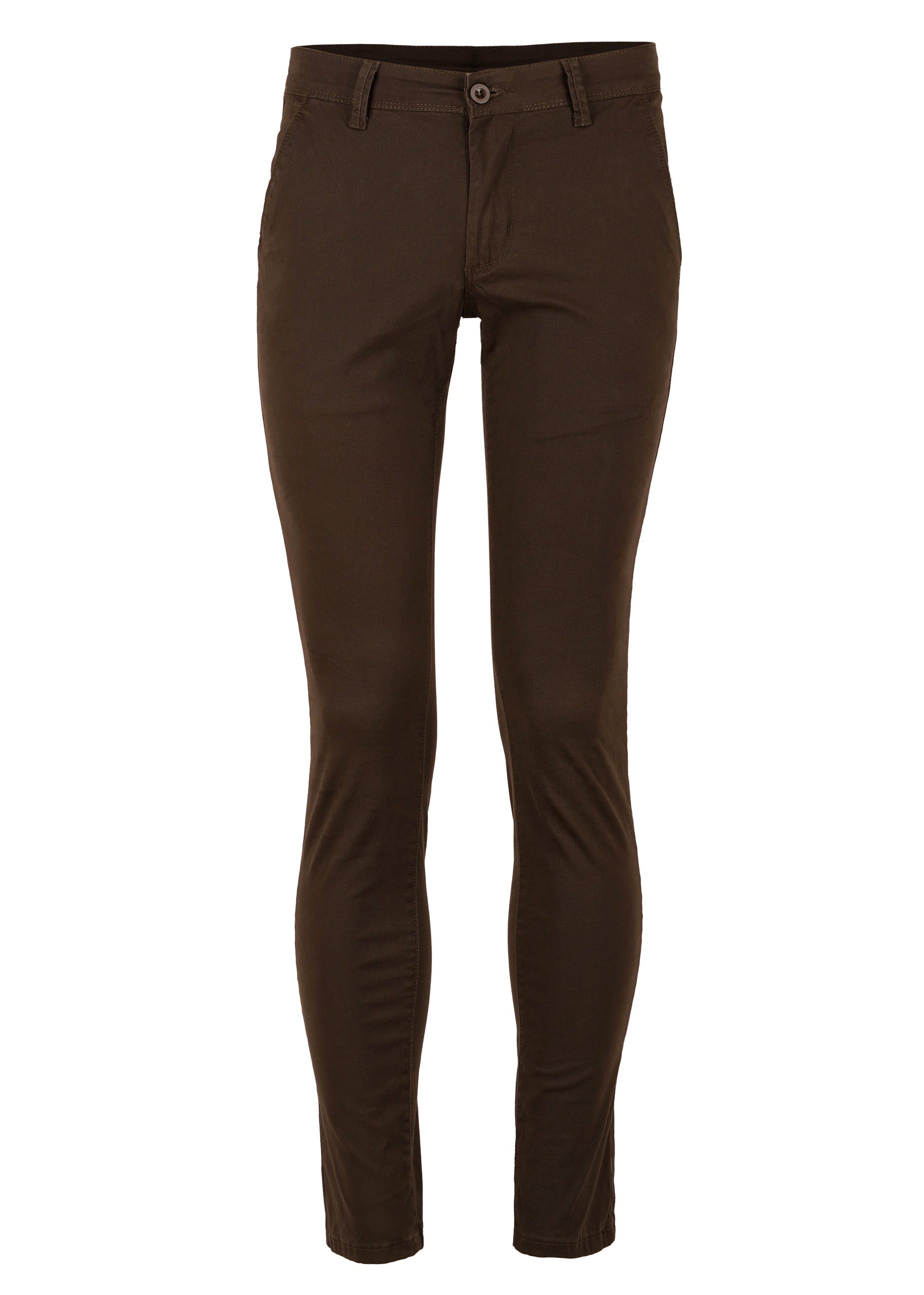Pantalon chino marron homme coupe slim