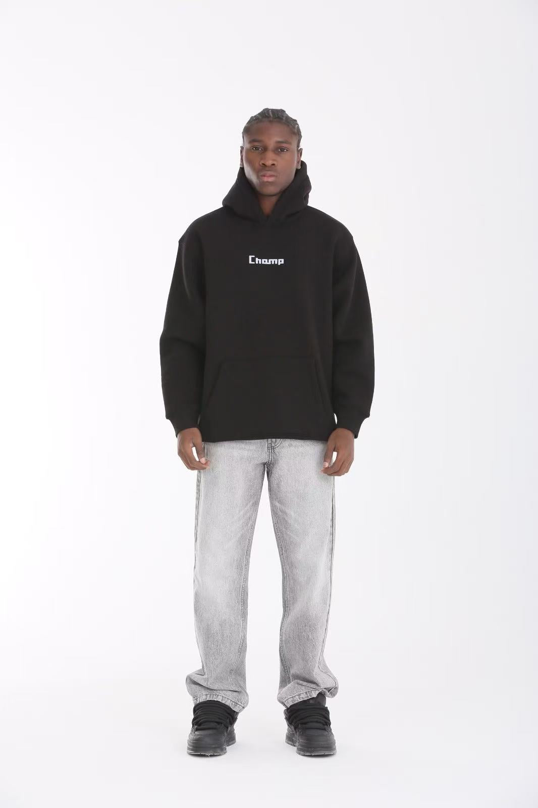 Sweat à capuche imprimé graphique