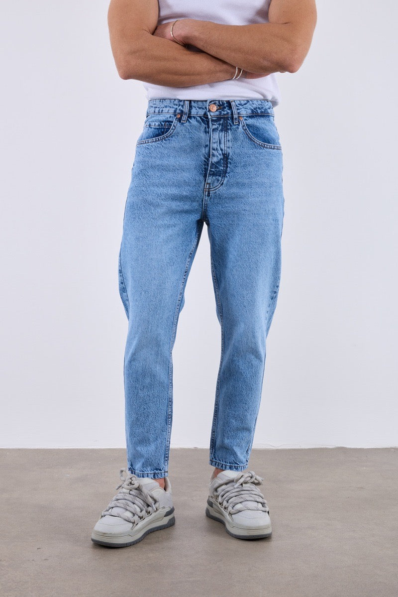 Jean Homme Fit Bleu Clair Vintage