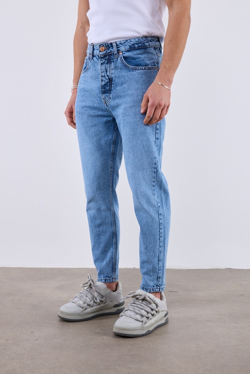 Jean Homme Fit Bleu Clair Vintage