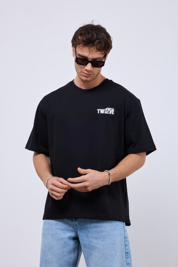 T-shirt Cats Graphic NOIR