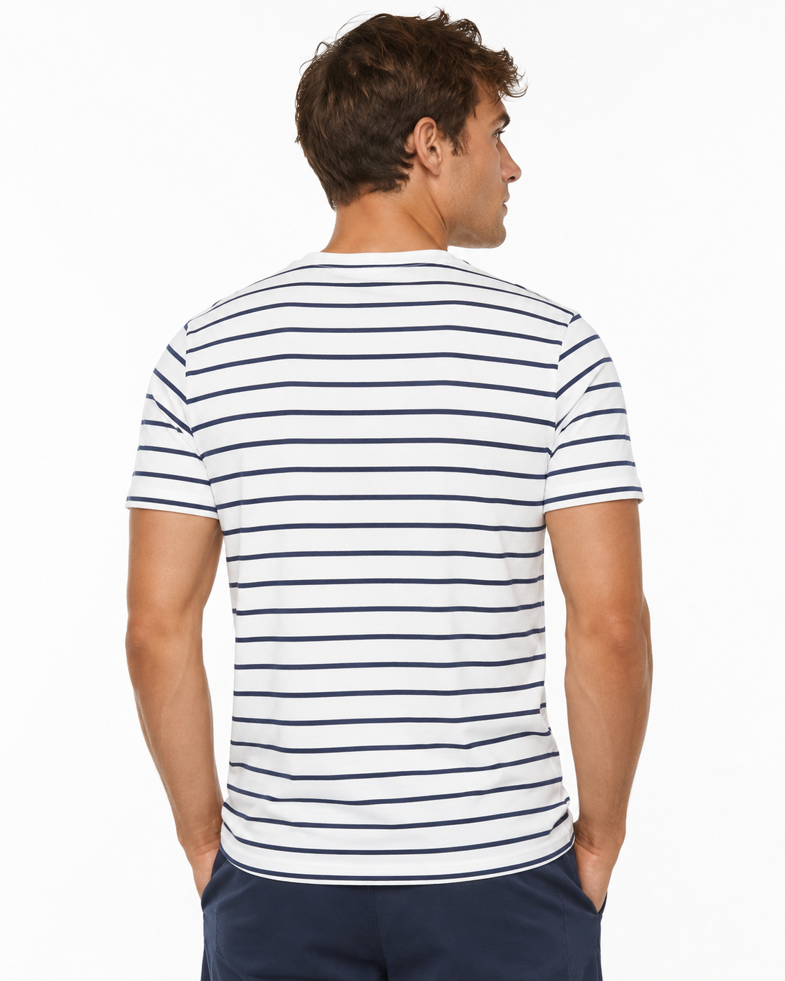 T-shirt homme rayé Marine