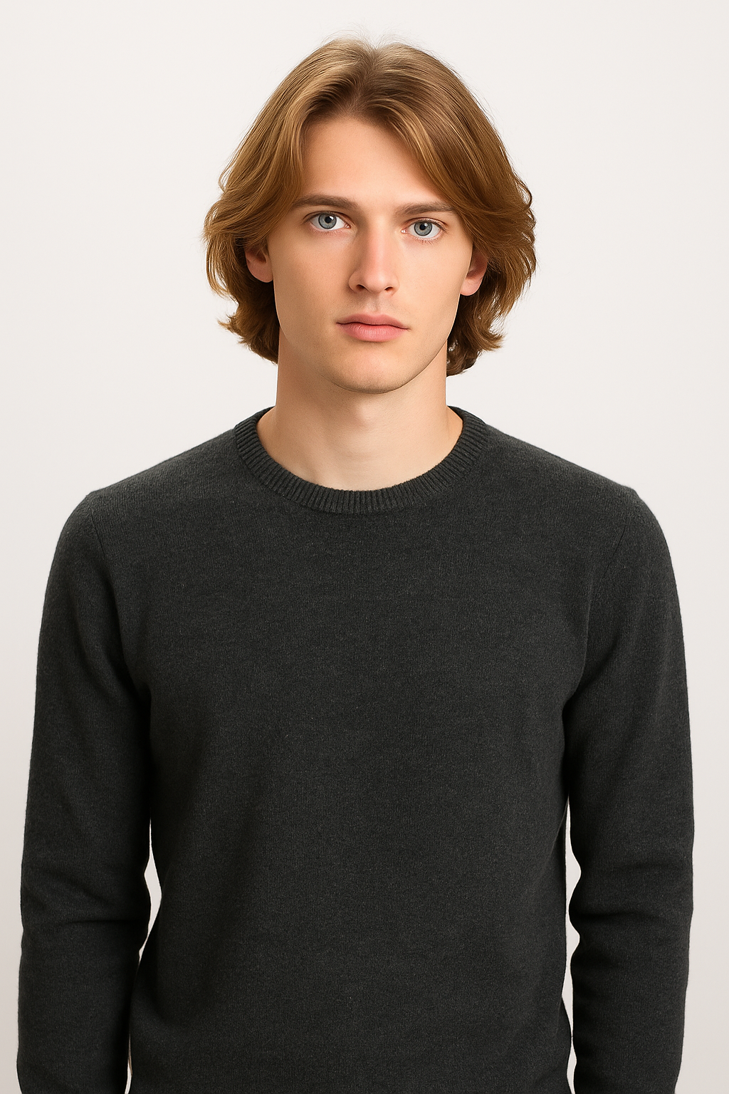Pull Col Rond Homme – Maille Douce