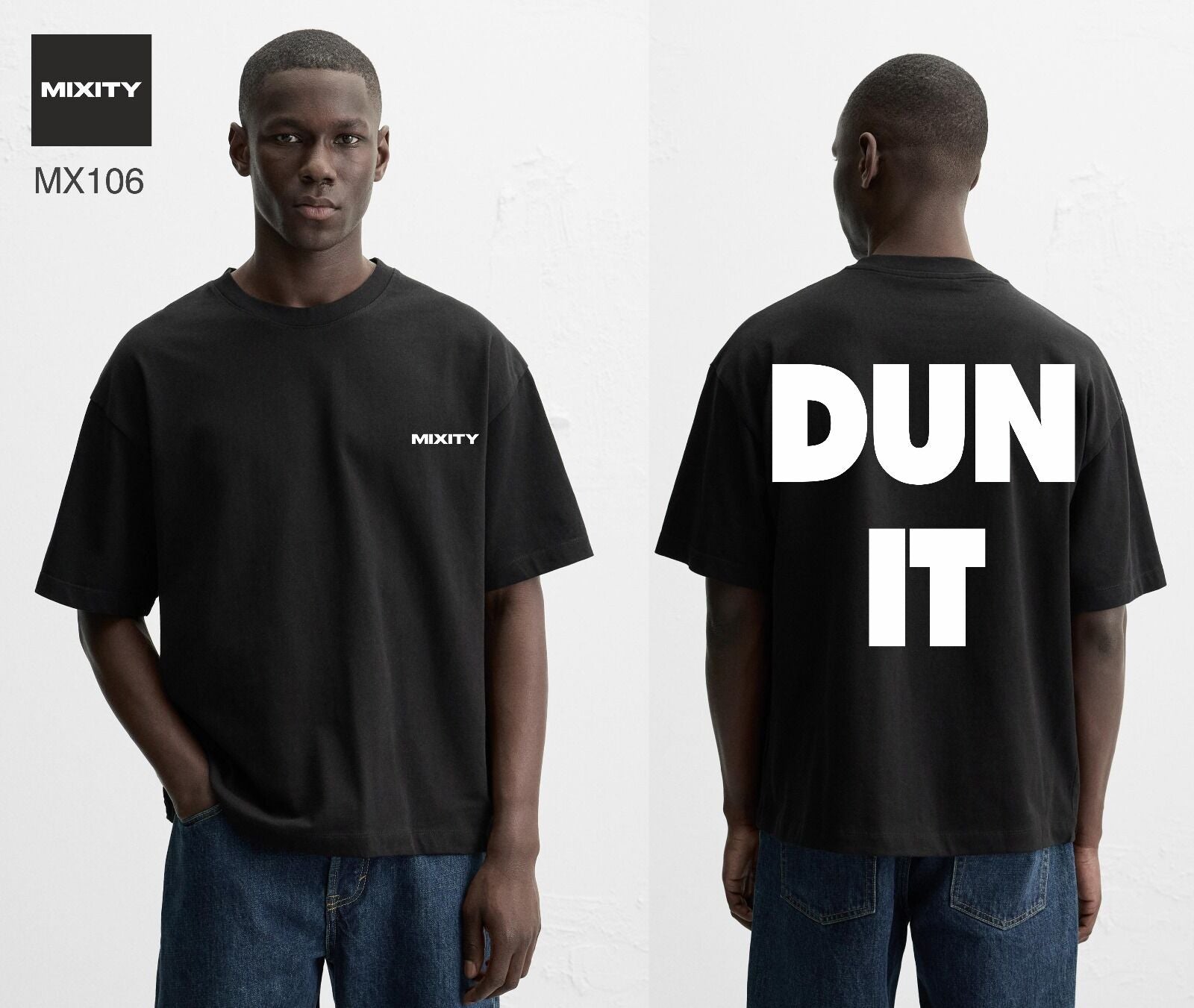 T-shirt noir DUN IT