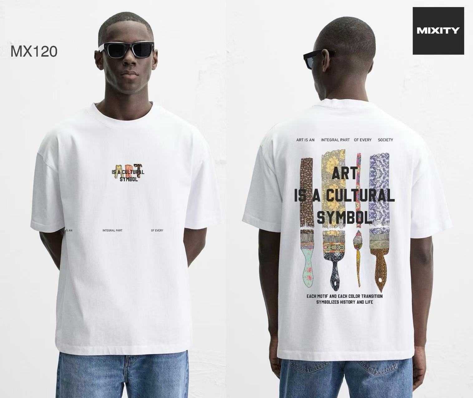 T-shirt oversize artistique