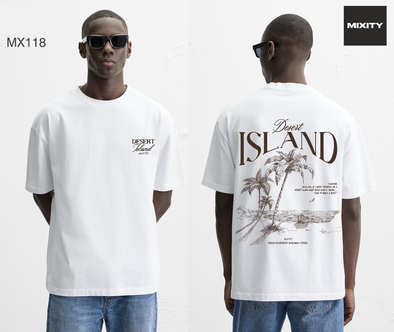 T-shirt blanc ISLAND