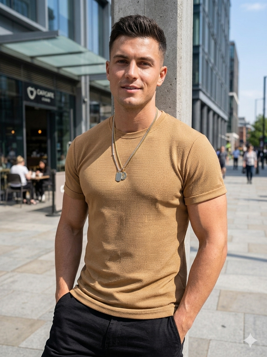 T-shirt Homme CAMEL Cintré