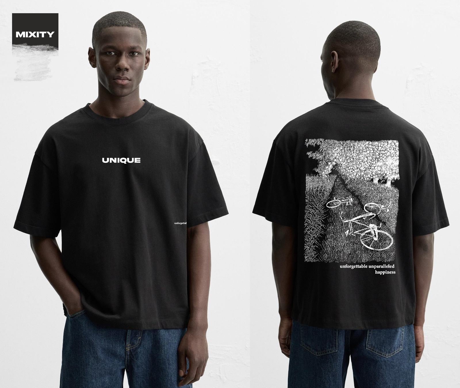 T-shirt oversize graphique