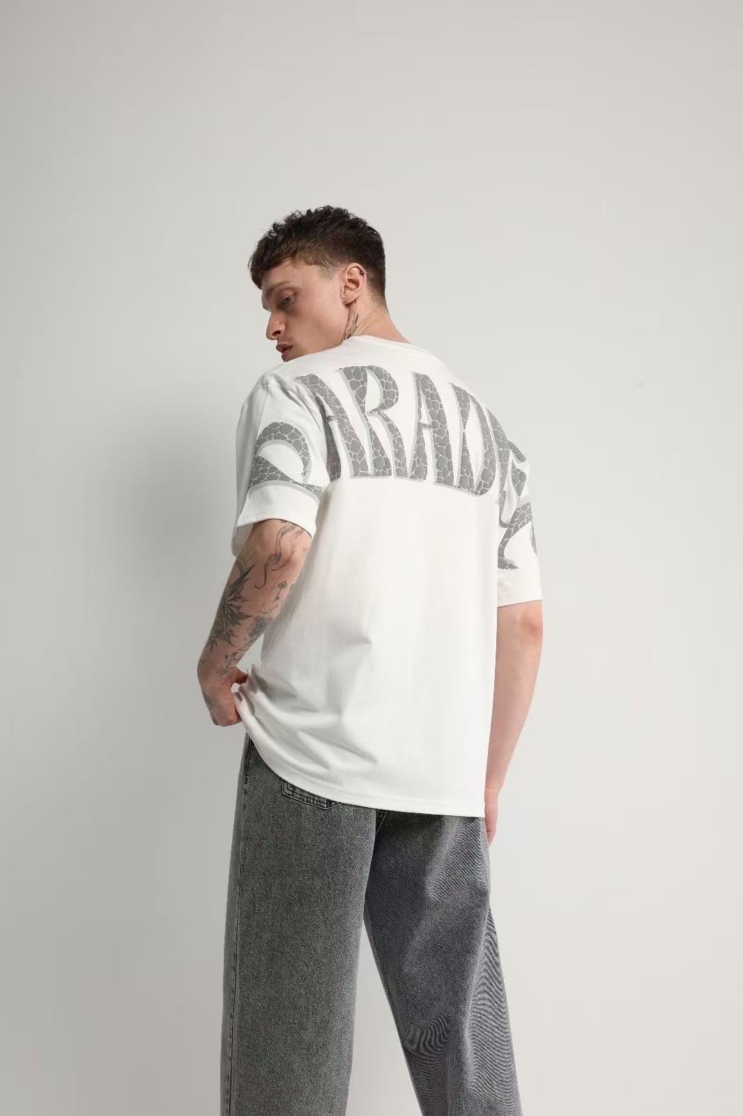 T-shirt  Oversize Homme – Imprimé "PARADISE" – Style Urbain
