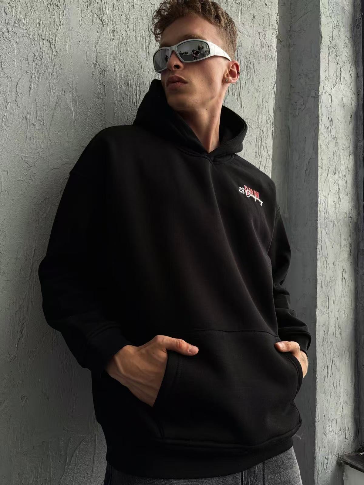 sweat à capuche imprimé