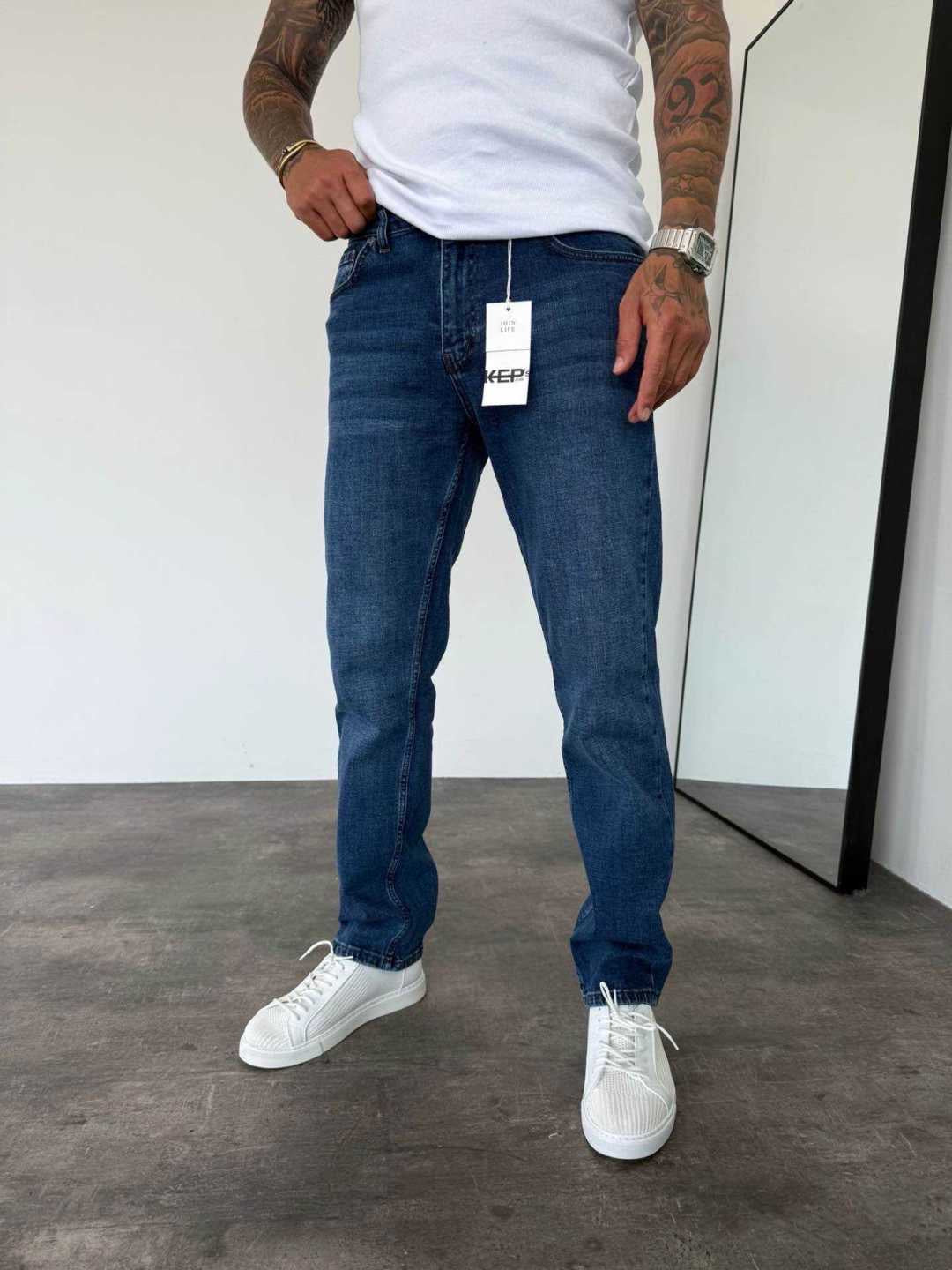 Jean Homme Bleu Coupe Ajustée