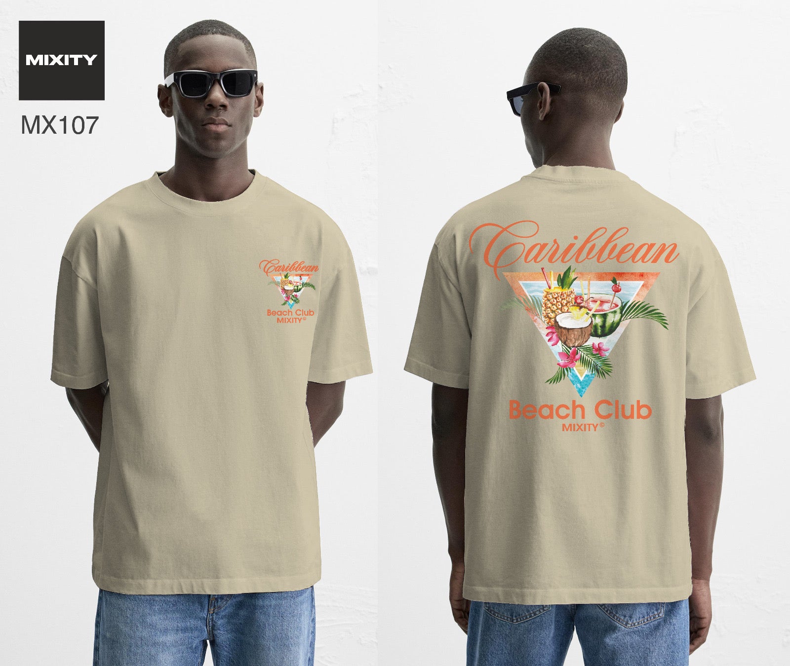 T-shirt beige CARIBBEAN