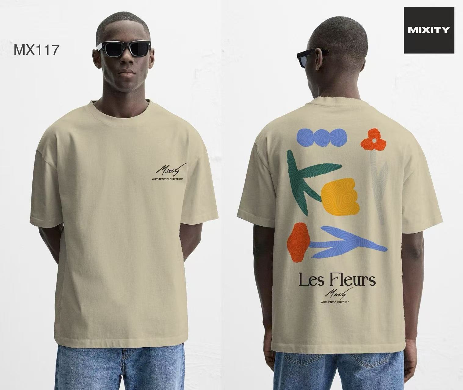T-shirt oversize artistique