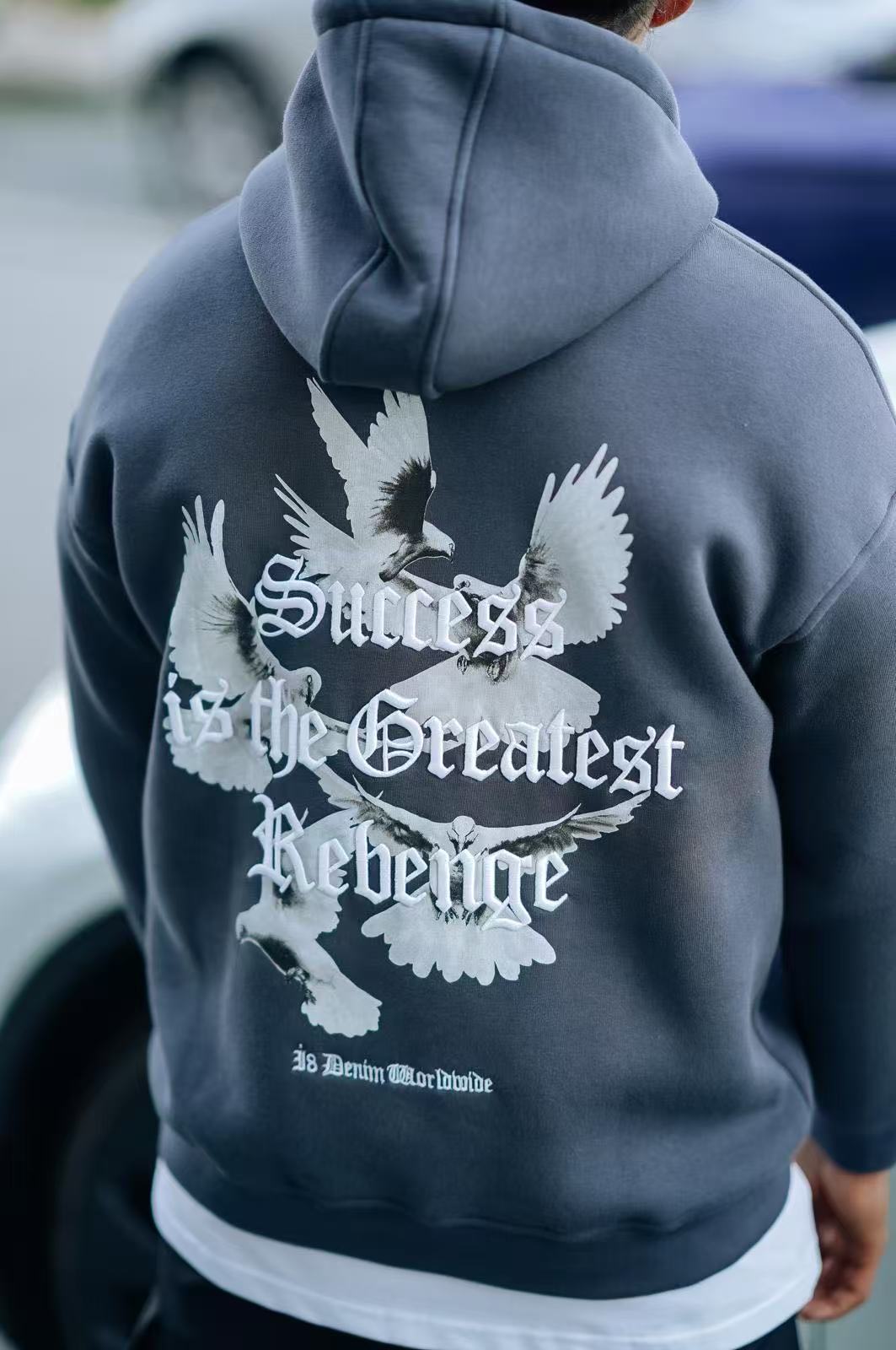 Sweat à capuche imprimé SUCESS