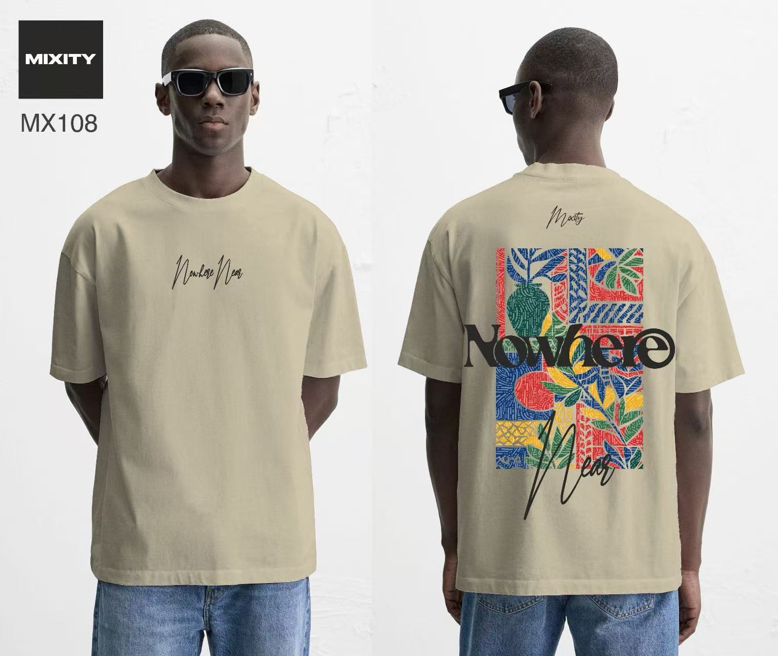 T-shirt beige NOWHERE