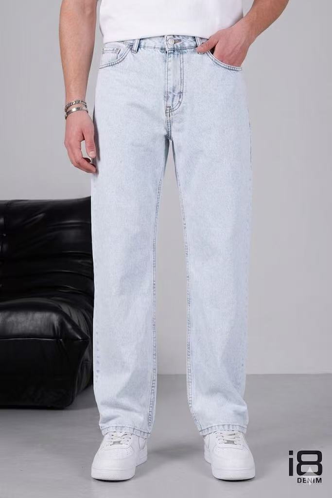 Jean homme bleu très clair délavé