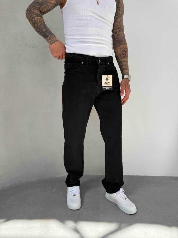 Jean Homme Noir Coupe Droite