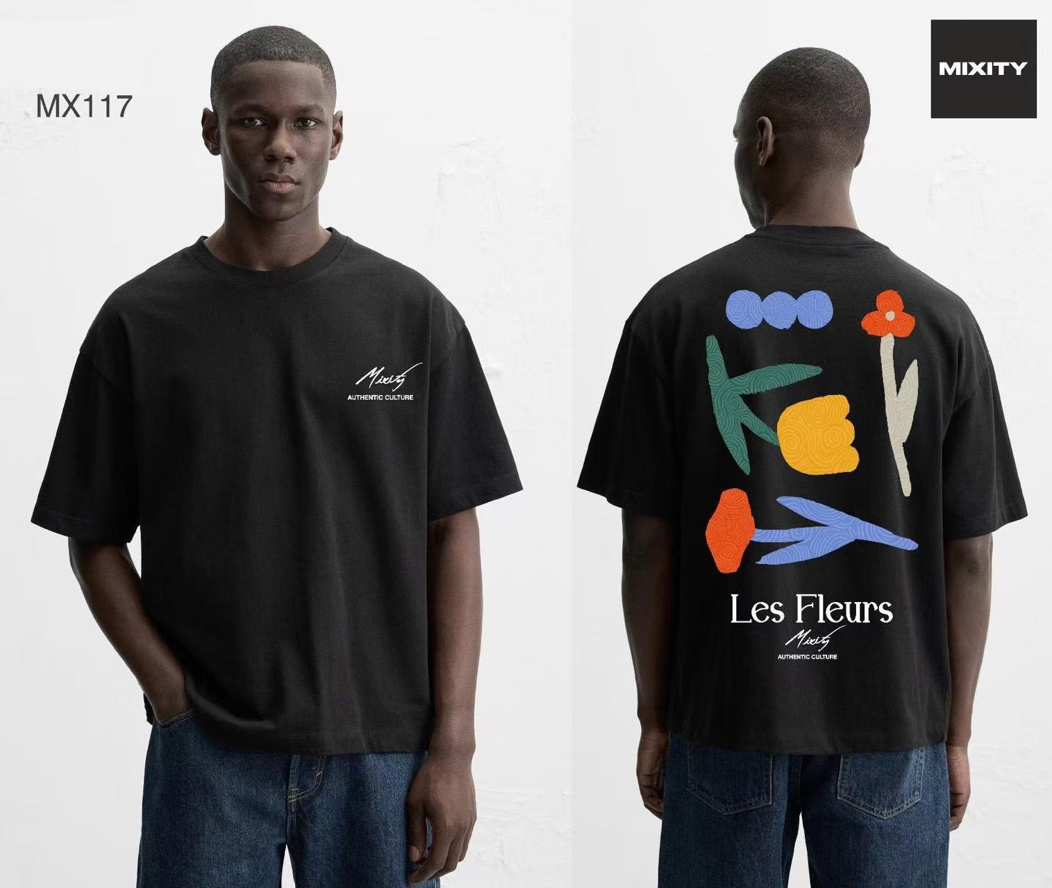 T-shirt oversize artistique