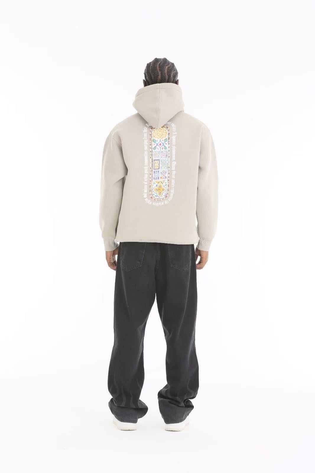 Sweat à capuche avec imprimé