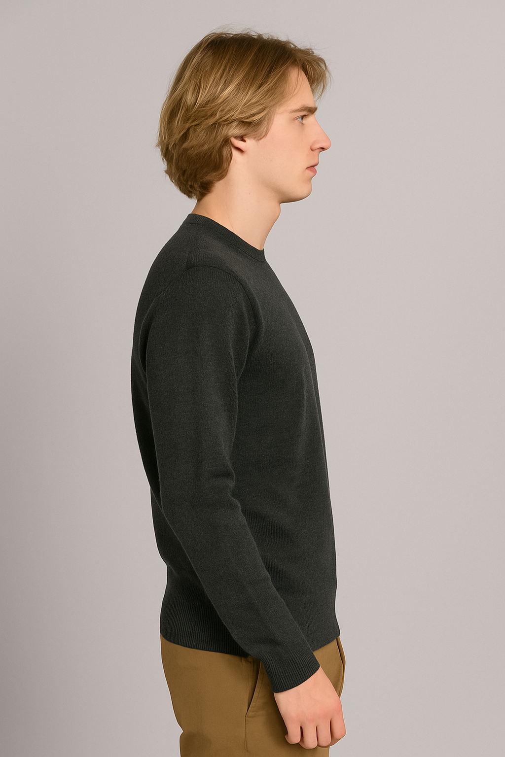 Pull Col Rond Homme – Maille Douce