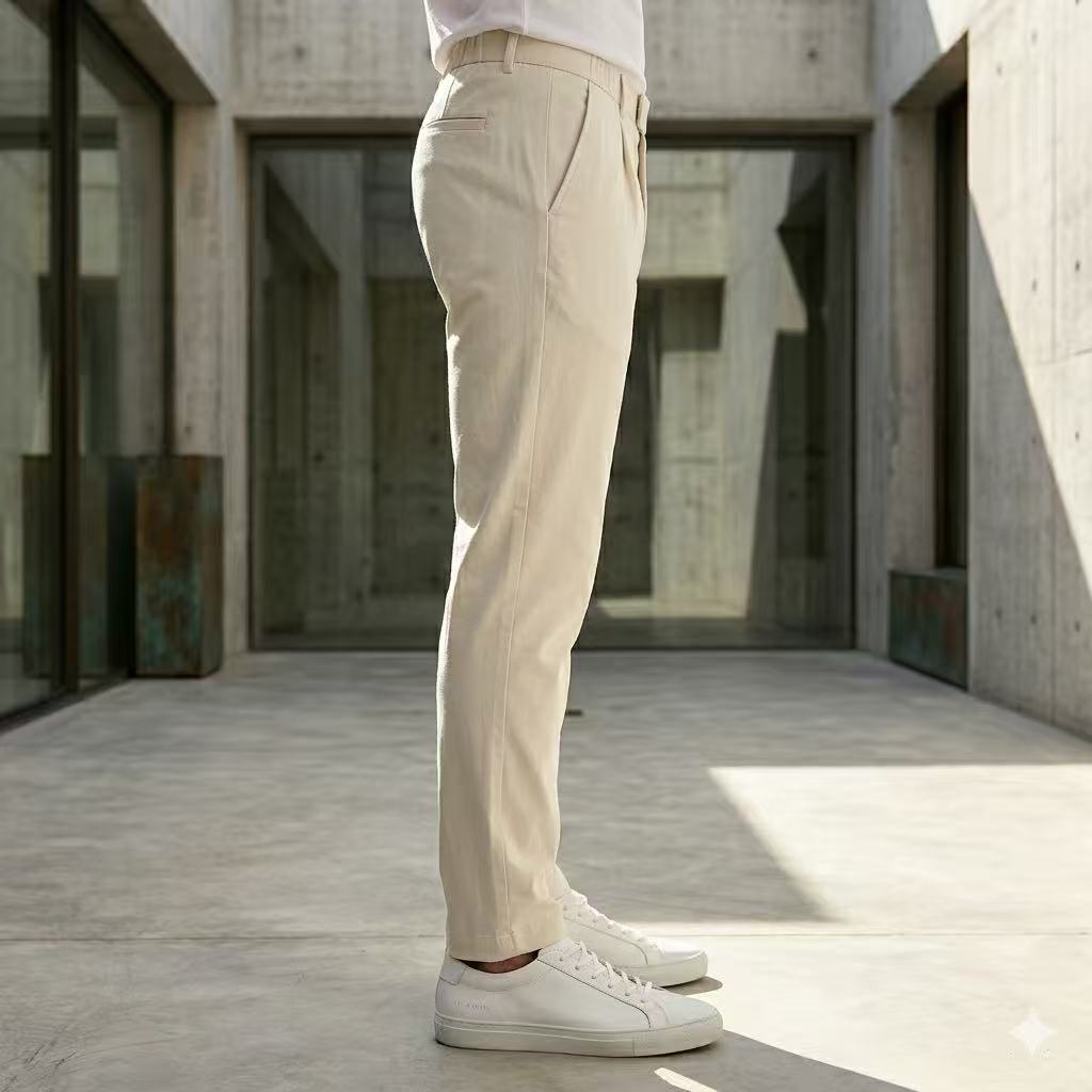 Pantalon homme beige