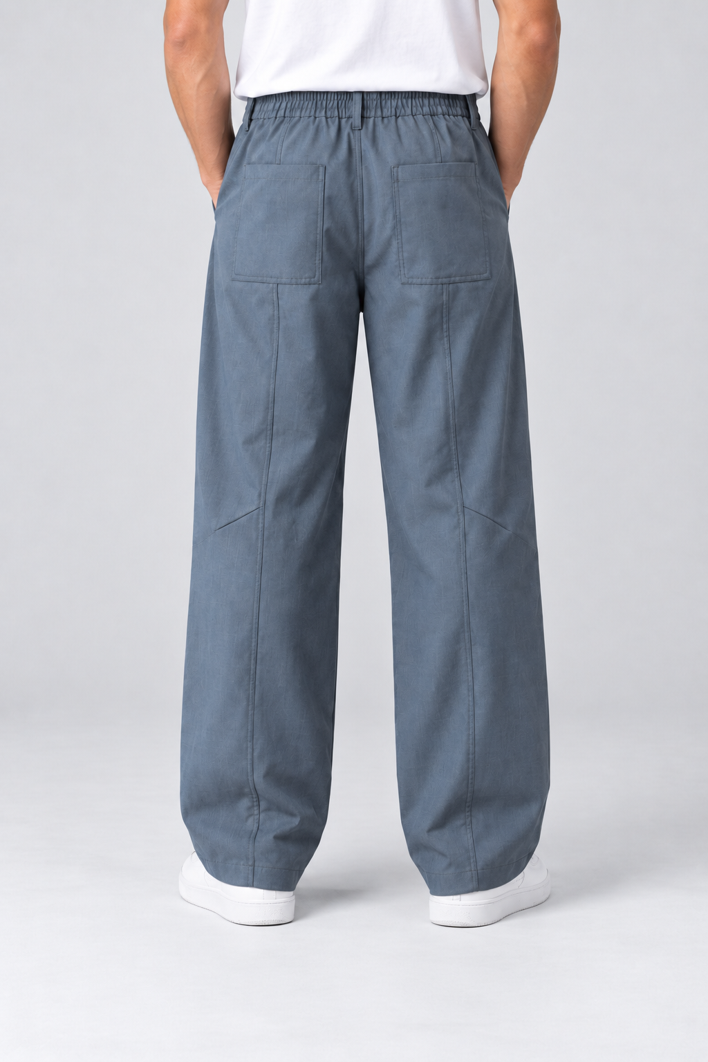 Pantalon Homme bleu Large