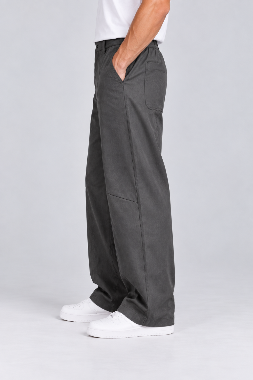Pantalon Homme gris Large