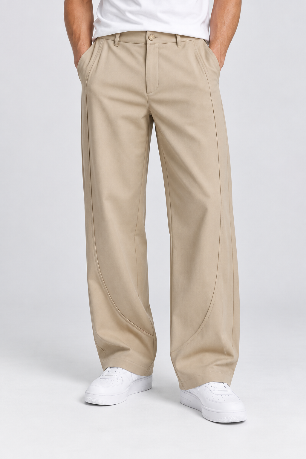 Pantalon Homme beige Large