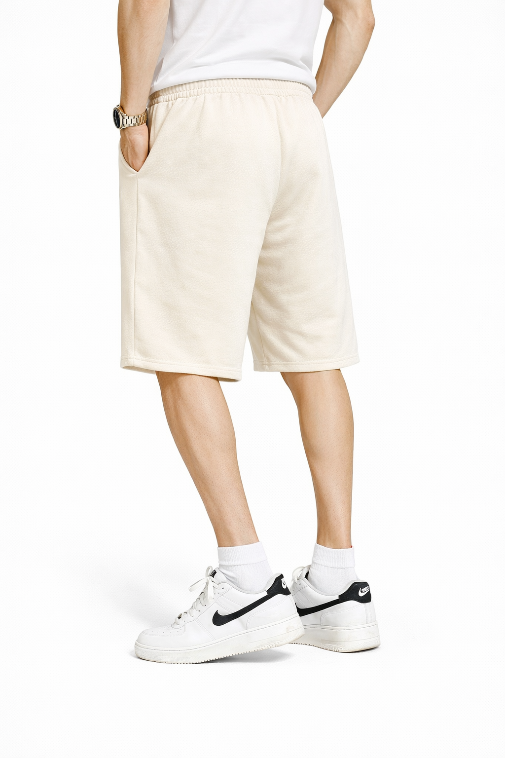 Bermuda homme avec cordon Beige