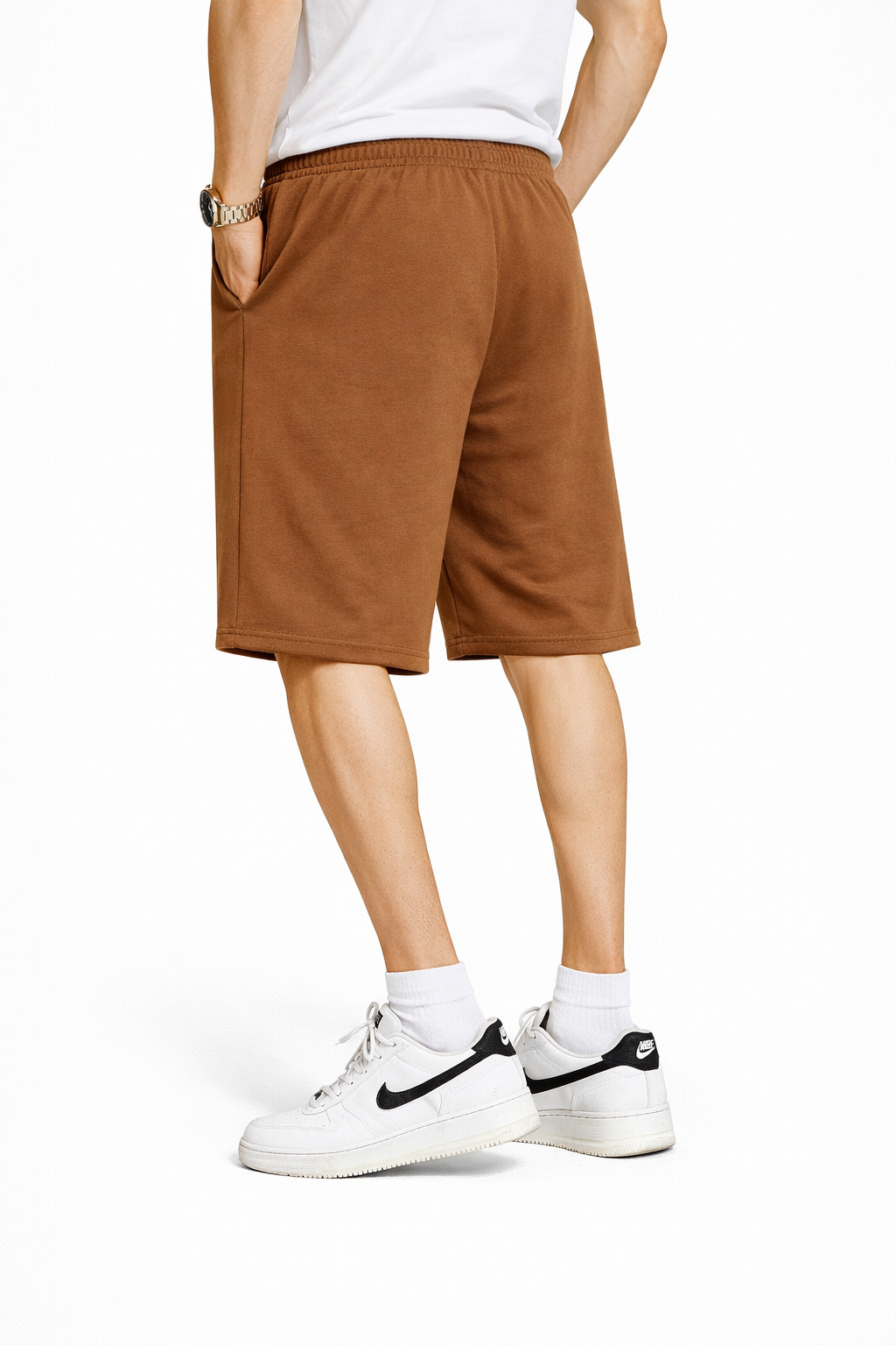 Bermuda homme avec cordon Camel