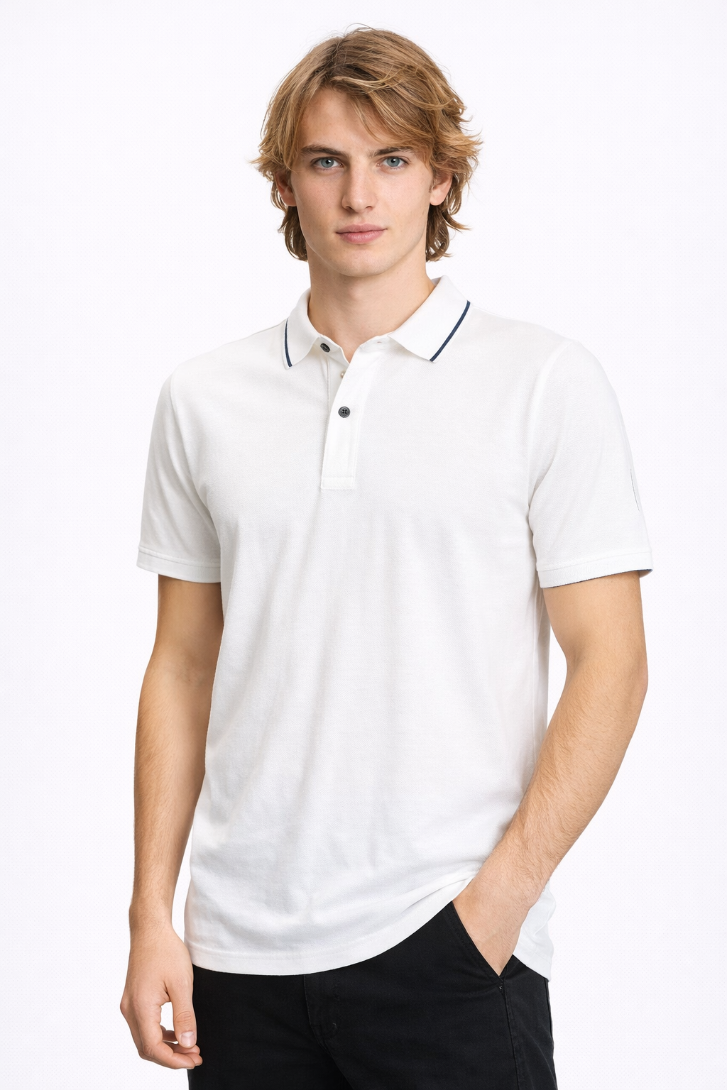 Polo Homme Blanc