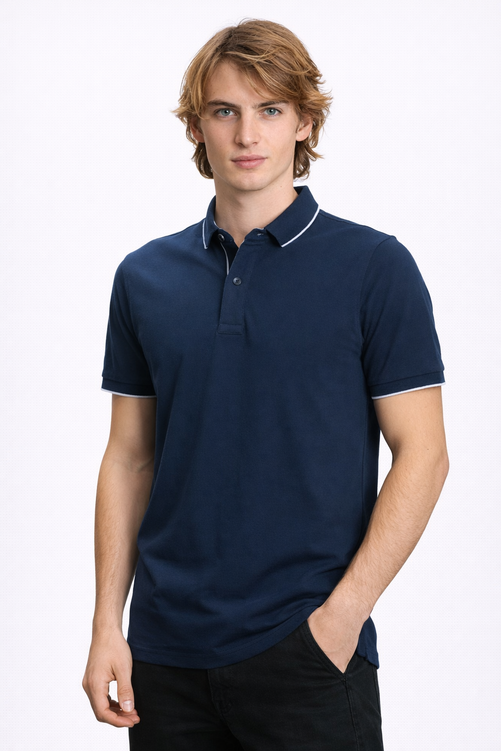 Polo Homme Marine