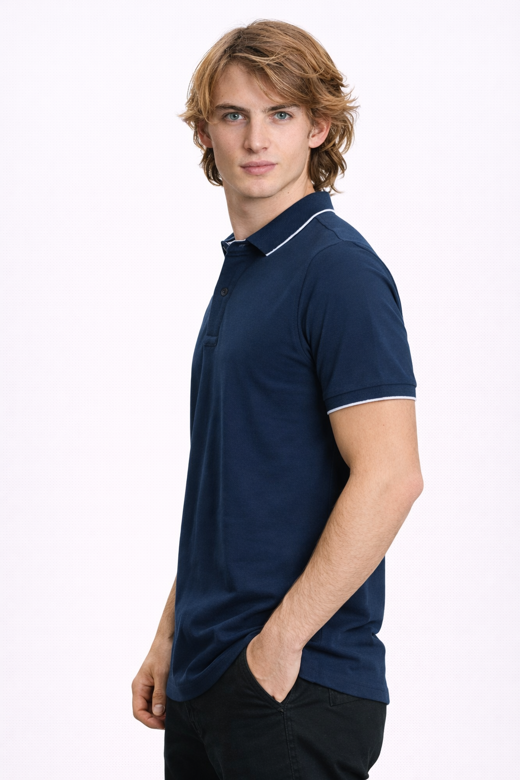 Polo Homme Marine