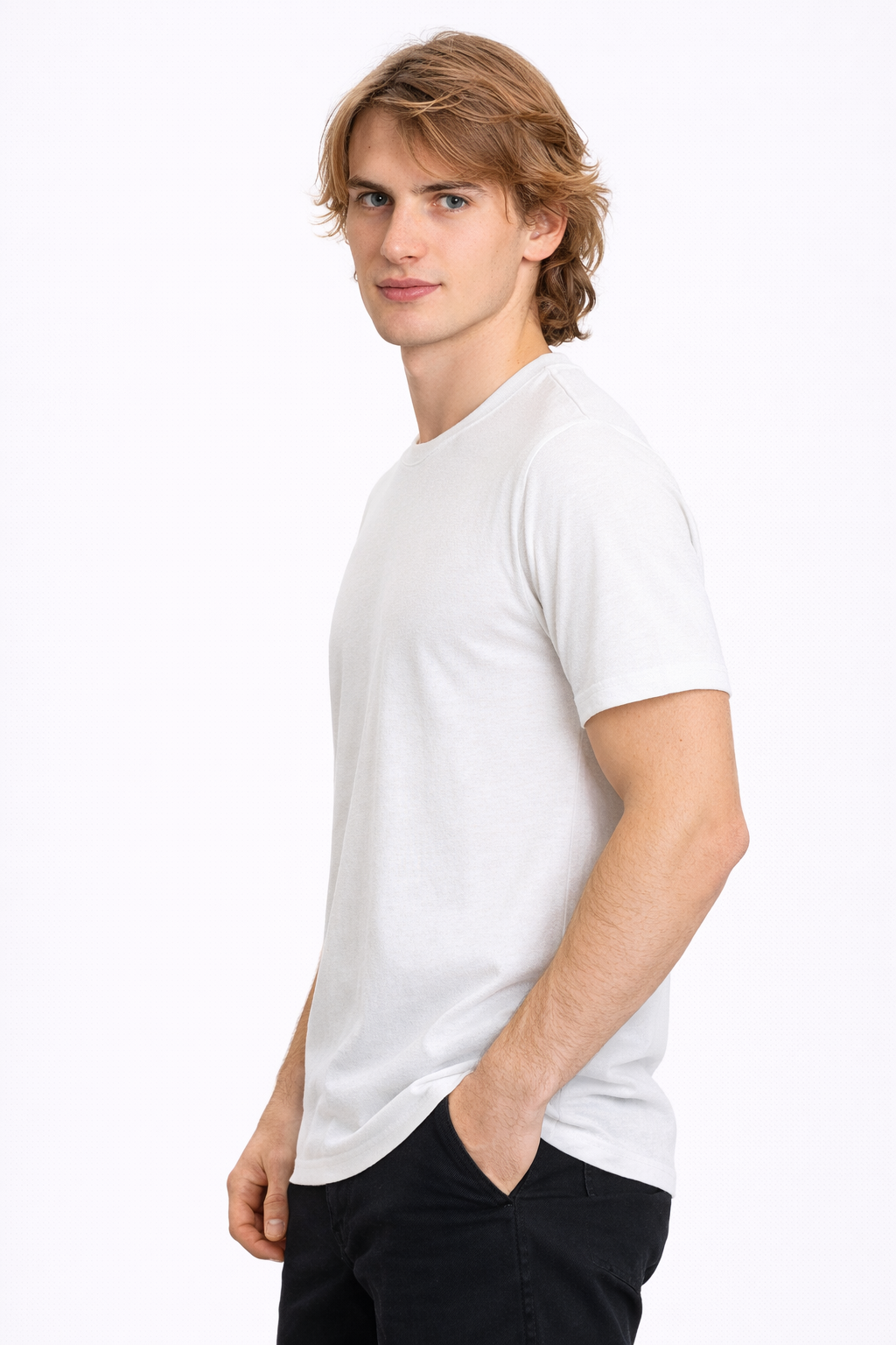 T-shirt Homme basique Blanc