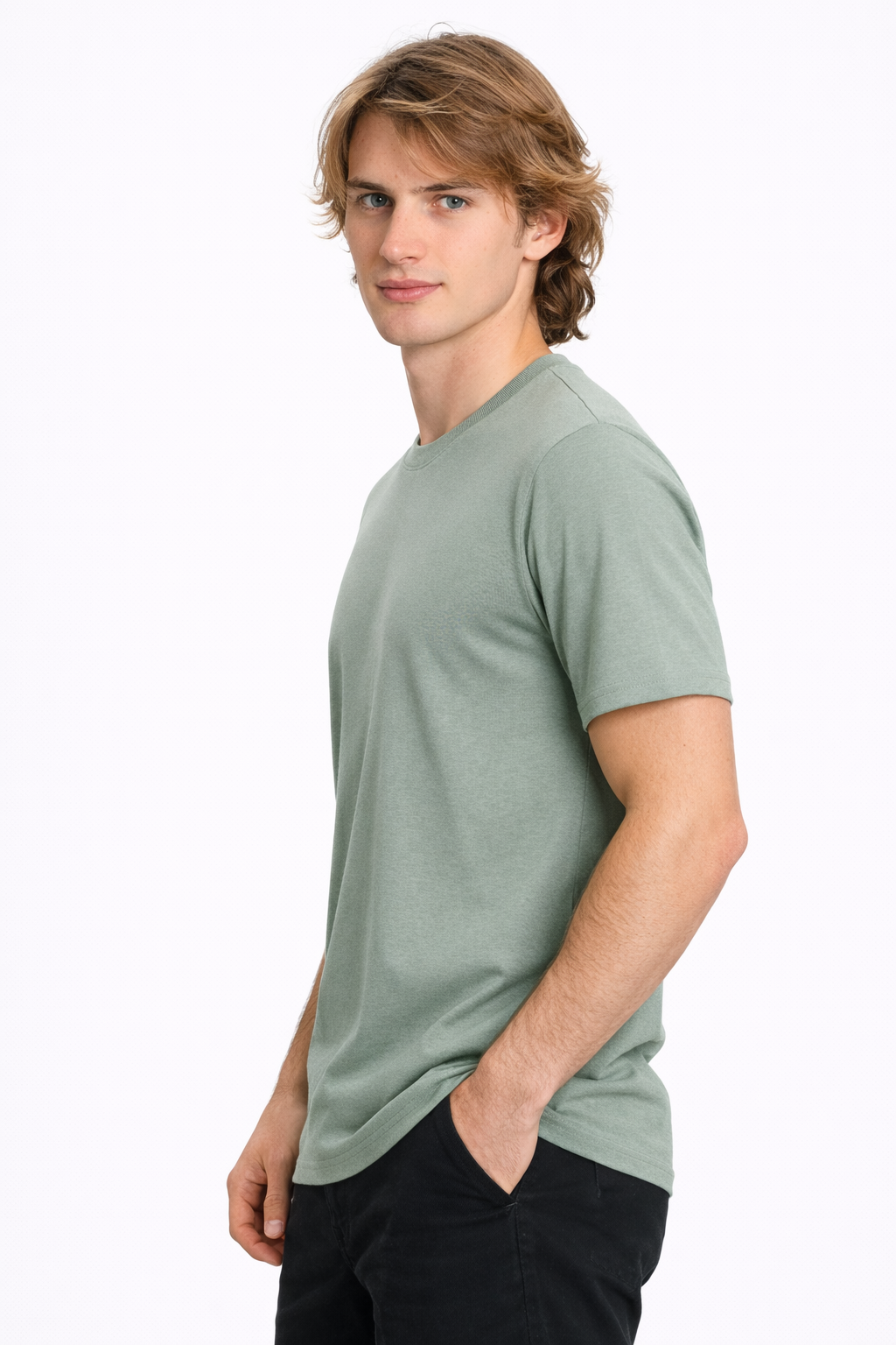 T-shirt Homme basique Vert