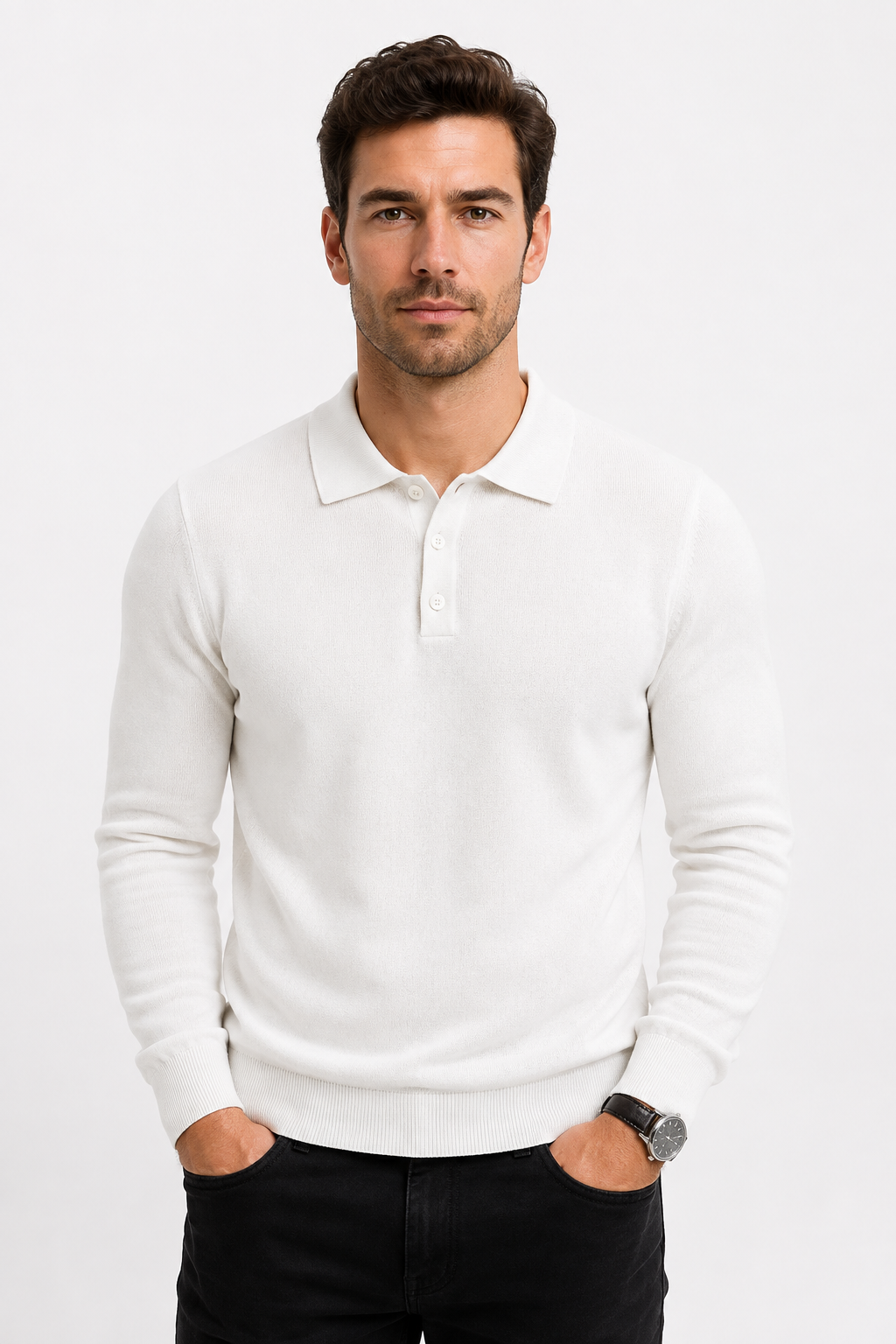 Pull homme blanc