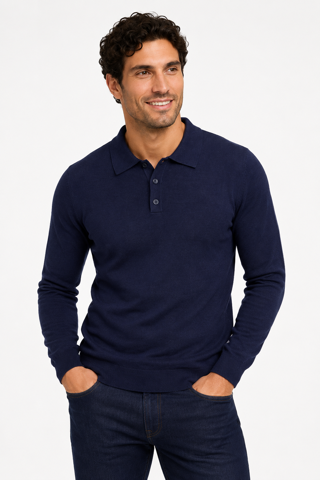 Pull homme marine
