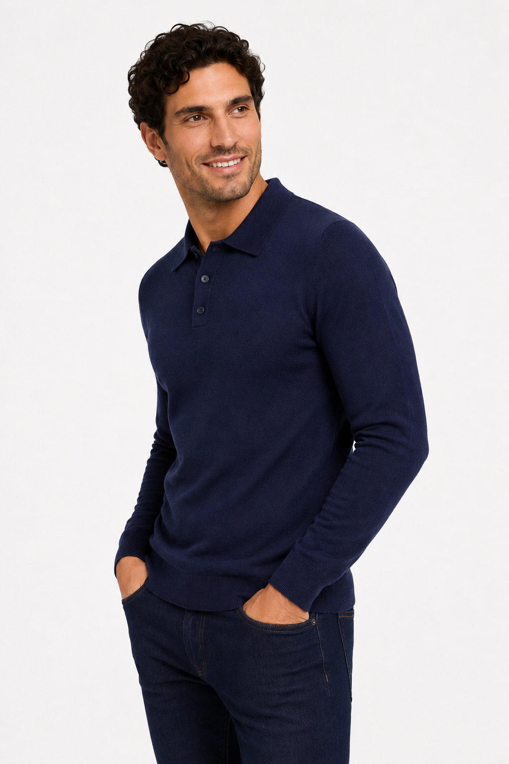 Pull homme marine