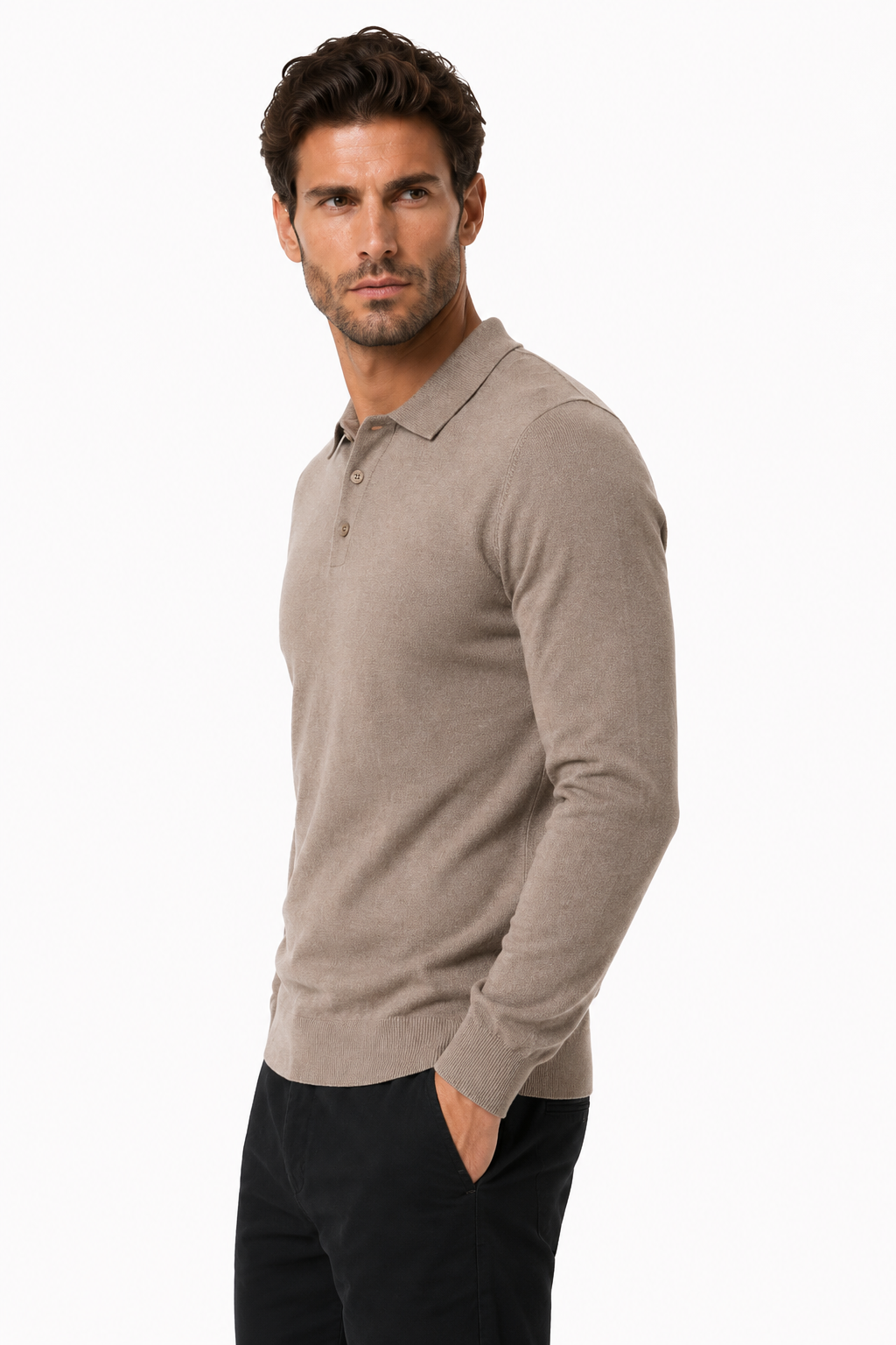 Pull homme taupe