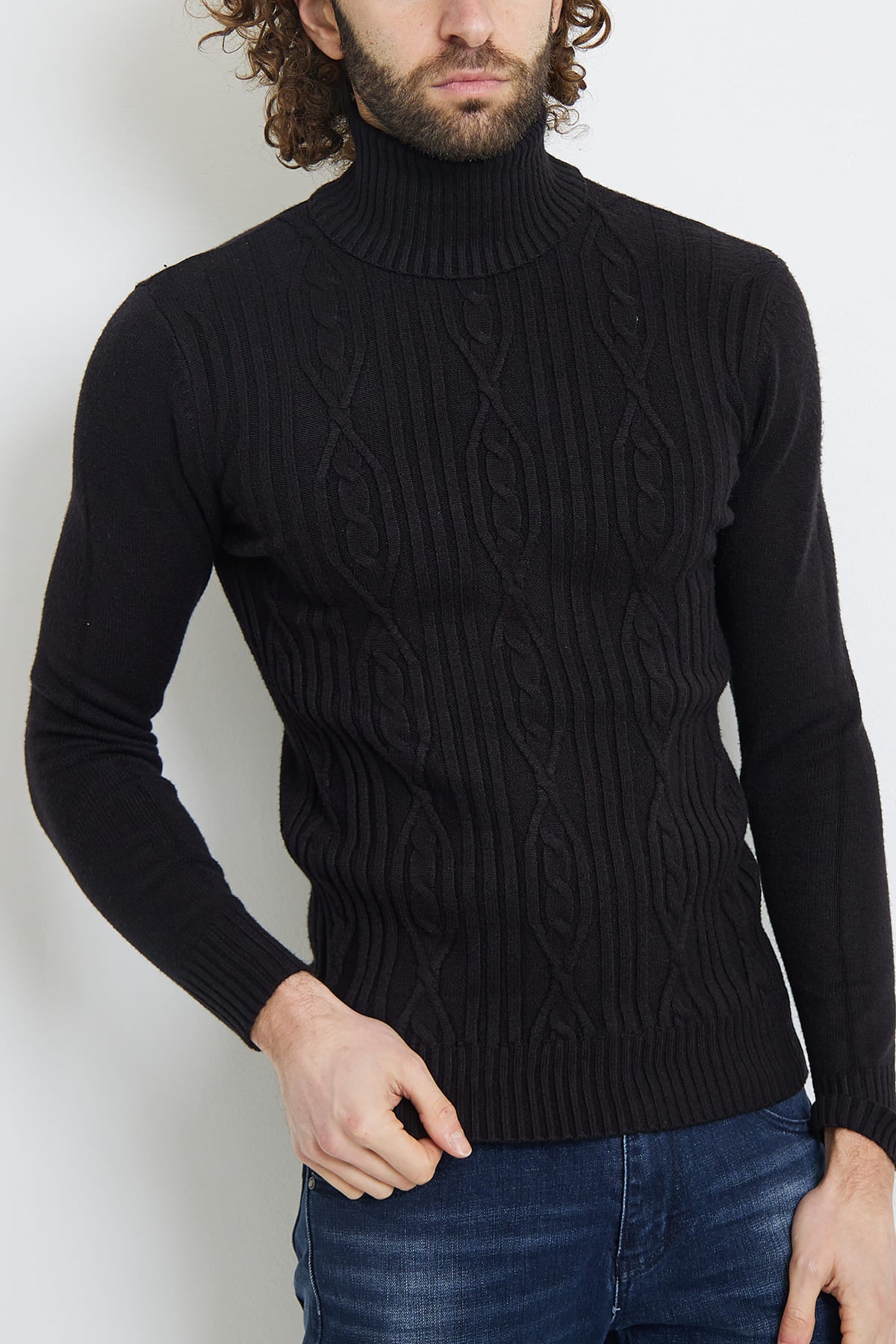 Pull col roulé homme fashion – ILANNFIVE