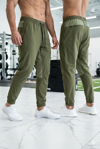 Jogger Homme Vert Technique