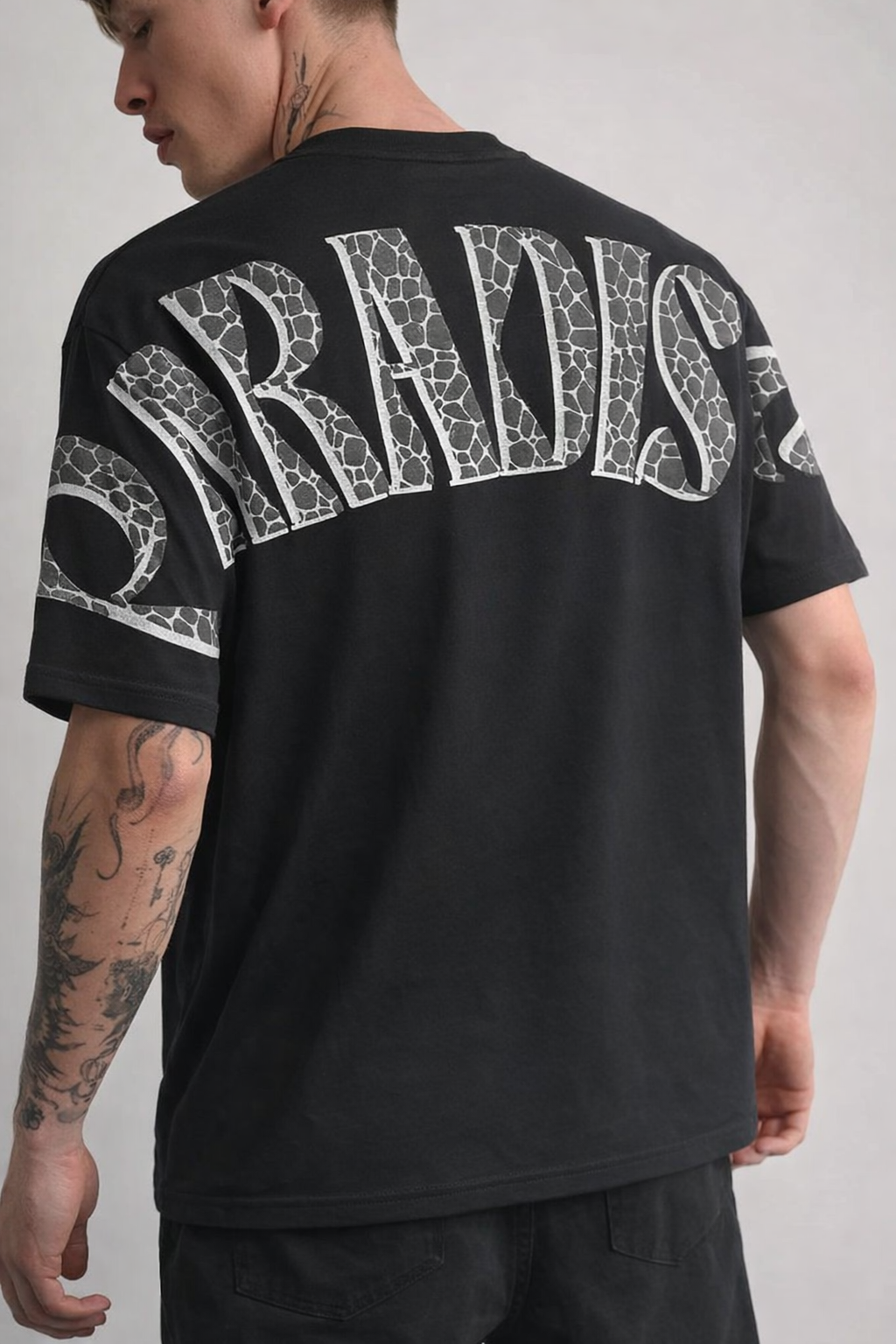 T-shirt  Oversize Homme – Imprimé "PARADISE" – Style Urbain